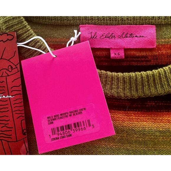 THE ELDER STATESMAN+INNER CITY ARTS: Wool/Cashmere Crew - XS - Picture 3 of 6